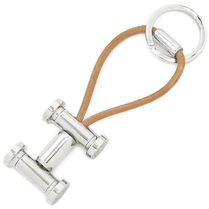 エルメス キーホルダー モビールH メタル シルバー未使用 チャーム  中古