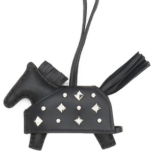 エルメス バッグチャーム ロデオ ロべオロックPM アニョーミロ ブラック 黒  中古