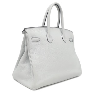 エルメス ハンドバッグ バーキン35 トゴ ブルー ライトブルー  中古