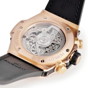 ウブロ ビッグバン ウニコ キングゴールド パヴェ 421.OX.1180.RX.1704 K18KG×Ti 純正ダイヤ デイト 自動巻き