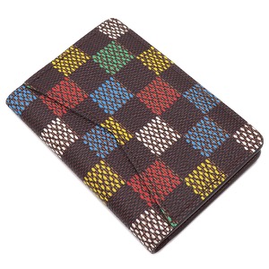 ルイヴィトン カードケース オーガナイザー ドゥ ポッシュ レザー ブラウン 茶 マルチカラー 二つ折り N00138 中古