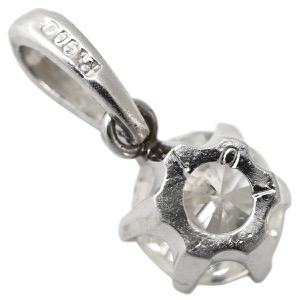 ペンダントトップ ダイヤモンド 1.01ct  Pt900 シルバー 1石 1P 1粒 ブリリアントカット ネックレストップ チャーム Pt900  中古