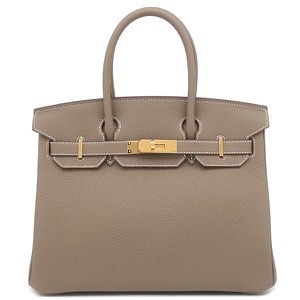 エルメス ハンドバッグ バーキン30 トゴ グレー未使用 グレージュ  中古