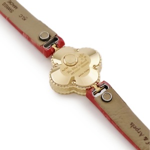 ヴァンクリーフアーペル スウィート アルハンブラ ウォッチ VCARO8WT00 K18YG無垢 ギョウシェ クオーツ