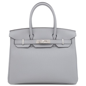 エルメス ハンドバッグ バーキン30 トゴ グレー未使用 グレー  中古