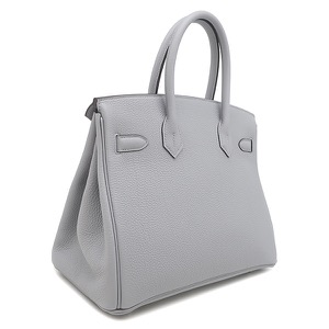 エルメス ハンドバッグ バーキン30 トゴ グレー未使用 グレー  中古