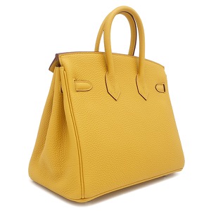 エルメス ハンドバッグ バーキン25 トゴ イエロー 黄色  中古
