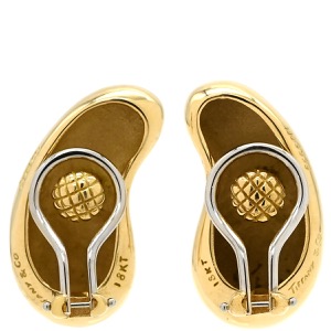 ティファニー イヤリング ティアドロップ K18YG ゴールド 18K 750 YG エルサペレッティ クリップ 中古