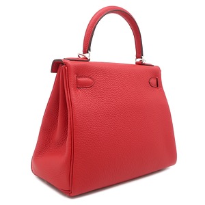 エルメス 2WAYバッグ ケリー28 内縫い トリヨンクレマンス レッド未使用 赤 ショルダー  中古