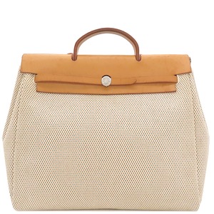 エルメス 2WAYバッグ エールバッグMM トワルGM ベージュ ショルダー   中古