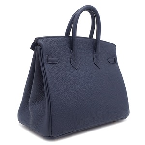 エルメス ハンドバッグ バーキン25 トゴ ネイビー未使用 紺  中古