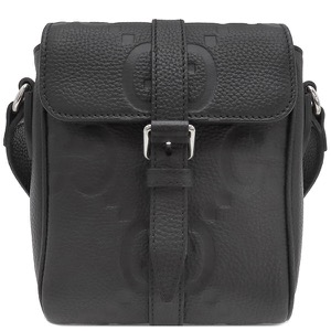 グッチ ショルダーバッグ ジャンボGG スモール メッセンジャーバッグ レザー ブラック 黒  760235 中古