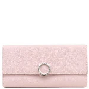ブルガリ 長財布 ブルガリ ブルガリ レザー ピンク 二つ折り 30417 中古