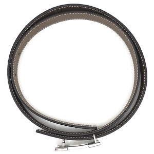 エルメス ベルト ミニコンスタンス H ヴォースイフト ブラック #80 黒 グレージュ リバーシブル  中古