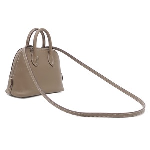 エルメス 2WAYバッグ ボリード1923 ミニ ヴェルソ エバーカラー グレー グレージュ 赤 バイカラー  中古