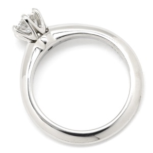 ティファニー リング 指輪 ソリティア ダイヤリング Pt950 シルバー T＆Co. 一粒 1P  中古