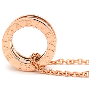 ブルガリ ネックレス ビーゼロワン レジェンド ネックレス K18PG ブラック B-zero1 ペンダント 18K 750PG 黒 356118 中古