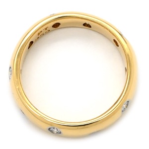 ティファニー リング 指輪 ドッツ ダイヤリング K18YG ゴールド 中古