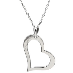 ピアジェ ネックレス ライムライト ハートネックレス ダイヤ K18WG シルバー 750 WG ハートモチーフ パヴェダイヤ G33L0700 中古