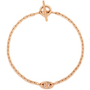 エルメス ブレスレット ニュー ファランドール K18PG ゴールド ST ピンクゴールド 18K 750 中古