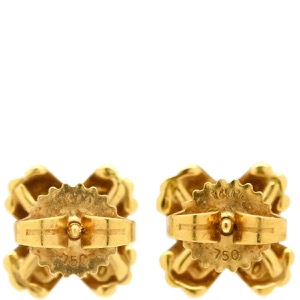 ティファニー ピアス シグネチャーピアス K18YG ゴールド T&Co. Au750 18K 18金 クロス 中古