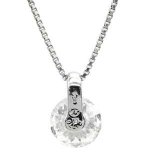 ネックレス ダイヤモンド 2ct ペンダント Pt900 シルバー 1P 1粒 ラージ 大粒 ブリリアントカット 中古