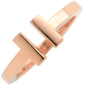 ティファニー リング 指輪 Tスクエア リング K18PG ゴールド ピンクゴールド T＆Co. 750 18金 18K  中古
