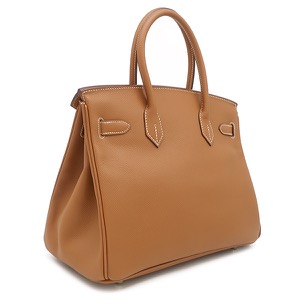 エルメス ハンドバッグ バーキン30 ヴォーエプソン ブラウン 茶 中古