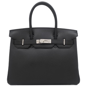 エルメス ハンドバッグ バーキン30 ヴァッシュリエジェ ブラック 黒  中古