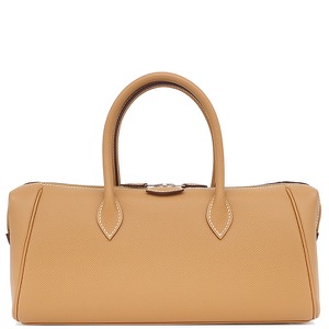 エルメス ハンドバッグ パリボンベイ 27 ヴォーエプソン ブラウン 茶  中古