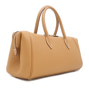 エルメス ハンドバッグ パリボンベイ 27 ヴォーエプソン ブラウン 茶  中古