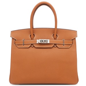 エルメス ハンドバッグ バーキン30 ヴォーエプソン ブラウン 茶  中古