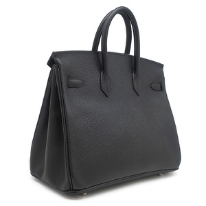 エルメス ハンドバッグ バーキン25 ヴォーエプソン ブラック 黒 中古