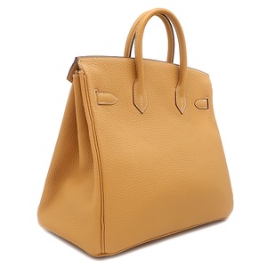 エルメス ハンドバッグ オータクロア32 フィヨルド ブラウン 茶  中古