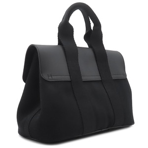 エルメス ハンドバッグ ヴァルパライソ PM トワルシェブロン ブラック 黒 中古