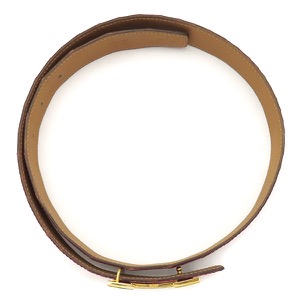 エルメス ベルト コンスタンスH ポロサス レッド #75 赤 クロコ Hバックル  中古