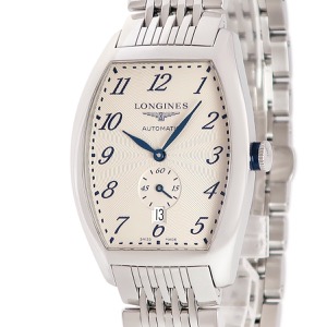 ロンジン エヴィデンツァ L2.642.4 デイト スモールセコンド ギョウシェ 青針 トノー 自動巻き