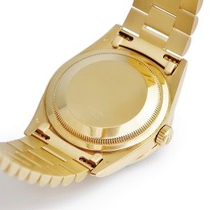 ロレックス デイデイト 36 18388A S番 K18YG無垢 純正ダイヤ レッド グラデーション トリチウム 自動巻き