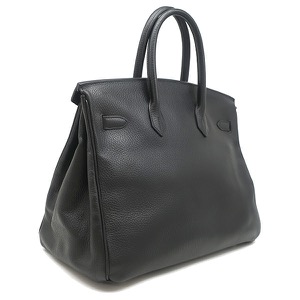 エルメス ハンドバッグ バーキン35 アルデンヌ ブラック 黒  中古