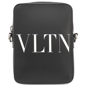 ヴァレンティノ ショルダーバッグ VLTN ロゴ レザー ブラック 黒 白 ミニバッグ クロスボディ 斜め掛け 1Y2B0943WJW 中古