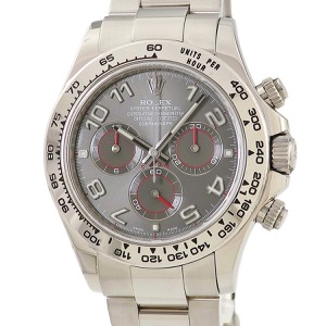 ロレックス コスモグラフ デイトナ 116509 ランダム番 K18WG無垢 アラビア スモールセコンド グレー 自動巻き