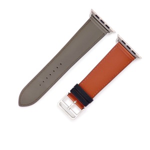 エルメス 腕時計パーツ 純正 アップルウォッチ 35mm用 シンプルトゥール レザー グレー 新品同様 レザー ベルト 23mm 尾錠付き 金具付き 中古