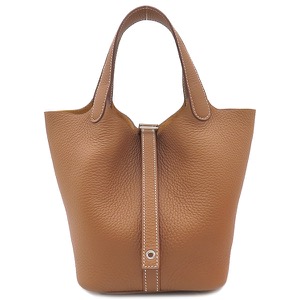 エルメス ハンドバッグ ピコタンロックPM トリヨンクレマンス ブラウン 新品未使用 茶  中古