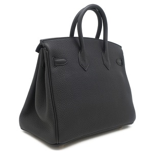 エルメス ハンドバッグ バーキン25 トゴ ブラック未使用 黒  中古