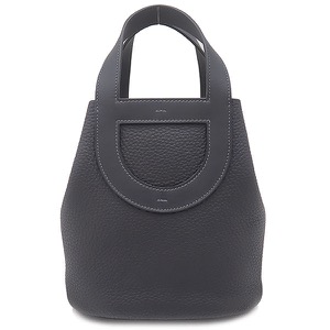 エルメス ハンドバッグ インザループ18 トリヨンクレマンス ネイビー 濃紺 中古