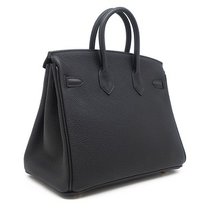 エルメス ハンドバッグ バーキン25 トゴ ブラック 黒 中古