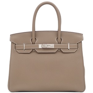 エルメス ハンドバッグ バーキン30 トゴ グレー グレージュ  中古