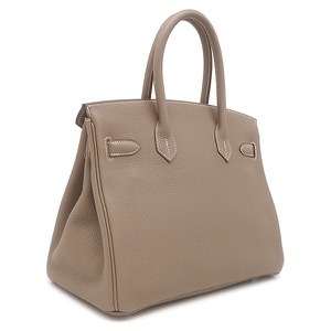 エルメス ハンドバッグ バーキン30 トゴ グレー グレージュ  中古