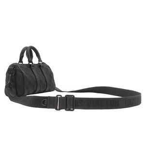 ルイヴィトン 2WAYバッグ キーポル バンドリエール 25 レザー ブラック 黒 ショルダー ミニボストン M20900 中古