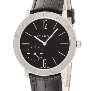 ブルガリ ブルガリブルガリ ローマ フィニッシモ 102357 BB41SXTRO ブラック 黒 アラビア バー 薄型 手巻き